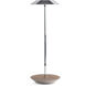 Royyo 17.4 inch 11.00 watt Chrome with Oiled Walnut Desk Lamp Portable Light